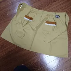 昭和レトロエプロン マスタードカラー前かけ 未使用です！