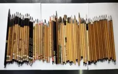 筆　60本　選毫円健　写巻　上海工芸 唐筆 名前書　写経 仮名　お宝筆のサムネイル