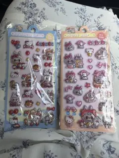 キティ　ラブブ　ボンボンドロップシール　　　　　　2枚セット