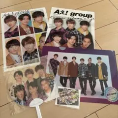 Aぇ! group クリアファイル３枚　 ステッカーセット ミニうちわ