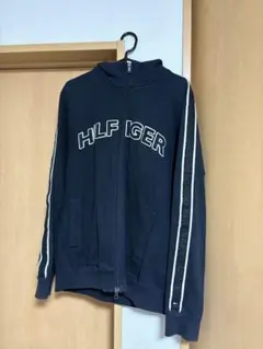 TOMMY HILFIGER ネイビー フルジップ トレーナー XL