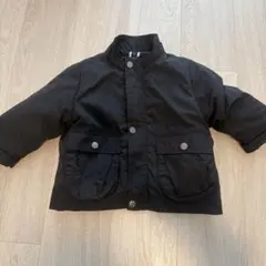petit main黒ボア付きアウター 80cm 3way