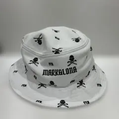 完売品 マークアンドロナ Vネックニットセーター スカル バックロゴ