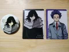 ヒロアカ エピローグビジュアル フォトカード　缶バッジ 相澤消太 心操人使