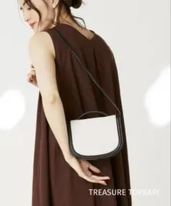 【美品】TREASURE TOPKAPI ショルダーバッグ　レザー　キャンバス