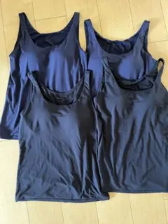 UNIQLO　エアリズム ブラタンクトップ ４枚　ブラック　ネイビー　Lサイズ