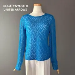 '25 BEAUTY&YOUTH フラワーレース長袖カットソー プルオーバー