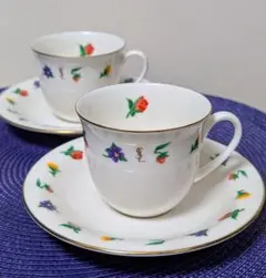 イブサンローラン2客セット コーヒーカップ＆ソーサー