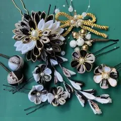 つまみ細工髪飾りセット　成人式