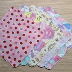 《No.365》4重ガーゼハンカチ☆18×18☆5枚セット