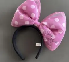 ミニーマウス 水玉リボンカチューシャ