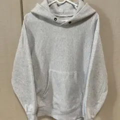 ジーユー ヘビーウェイトスウェットパーカー ライトグレー S