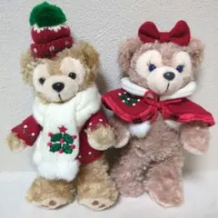 ダッフィー シェリーメイ ぬいぐるみバッジ 2010 クリスマス ディズニーシー