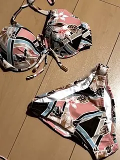 50.Pinky＆Dianneフラワープリント ビキニ 3点セット 7Sサイズ