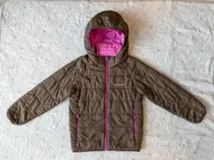 モンベル サーマラップ パーカ Kid's 130 ブラウン/ピンク