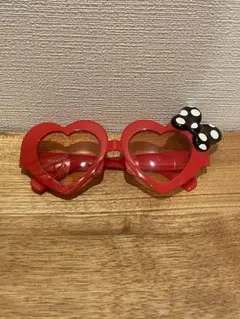 ミニーマウス ハート型サングラス