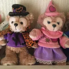 【タグ付き未使用】ダッフィシェリーメイ 2011年ハロウィン ぬいぐるみバッジ