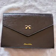 ミニ ショルダー バッグ 黒 裏面クリア ブラック ミニバッグ シンプル