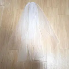 タカミブライダル　ウェディングベール　ショート　ホワイト チュール 二段式