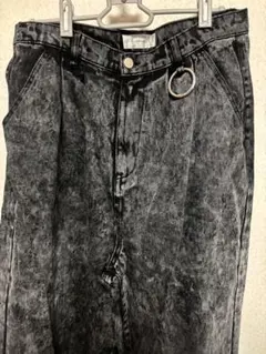 【ADRER】ヴィンテージメイクワイドテーパードデニム ブラック LARGE