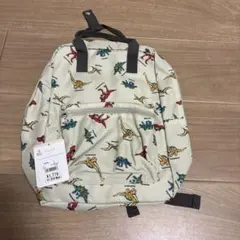 ★新品 미사용 ★ 西松屋 恐竜デザイン キッズ用リュックサック アイボリー