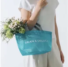 DEAN＆DELUCA メッシュトートバッグ　 ターコイズSサイズのサムネイル