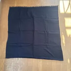 黒 カシミヤ、シルク　ストール