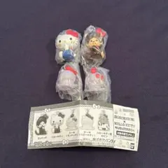 匿名配送 モンチッチ × ハローキティ めじるしアクセサリー 4種セット ガチャ