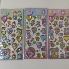 ぷくキラ キャラクターシール 3シートセット
