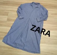 レディース　ワンピース　ストライプ　ZARA ザラ　ゆったり