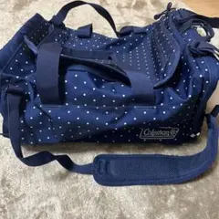 Coleman ダッフルバッグ ネイビー 水玉　旅行