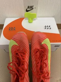 ナイキスパイクシューズ オレンジ/ライム