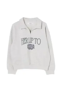 herlipto Embroidery Polo Sweatshirt 新品 Herlipto Embroidery Polo Sweatshirt - メルカリ