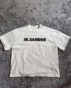 ジルサンダー 美品 プリントロゴ コットンジャージー Tシャツ 半袖 XS