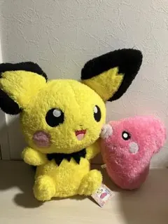 ポケットモンスター　ピチュウとラブカスぬいぐるみセット