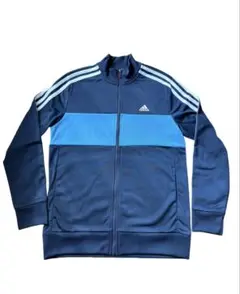 【adidas ジャージ 】ネイビー/ブルー 160㎝