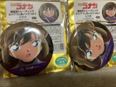 名探偵コナン　場面写　ホログラム缶バッジ　灰原哀　2点