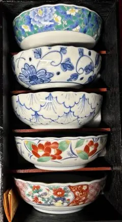 セール中‼️未使用‼️絵がわり小鉢　　5客セット