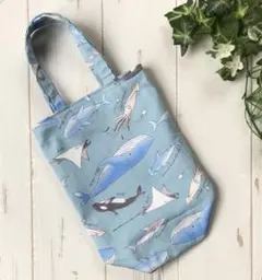 ハンドメイド 水筒バッグ　うみのいきもののサムネイル