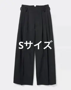 GU beautiful people タックワイドパンツ　Sサイズ★新品★黒