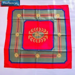 Burberrys 90'sイタリア製 シルクスカーフ 上質　大人　上品　アクセ