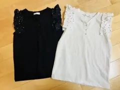 ノースリーブフリル 140㎝　2枚セット