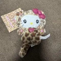 ギャルネコ キティ マスコットホルダー ヒョウ柄　新品タグ付き