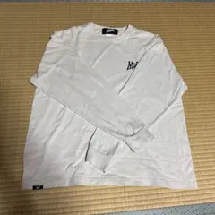 MOBB ロゴ刺繍 ホワイト長袖シャツ