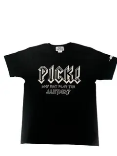 FLAT THIRTEEN ♭13 PICK! S/S TEE BLK L