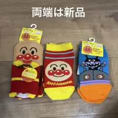 3足セット　アンパンマン　バイキンマン　だだんだん　靴下