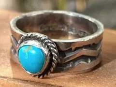 インディアンジュエリー、ターコイズリング、指輪