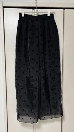 ★Myu★ ★フロッキードット リラックスワイドパンツ★