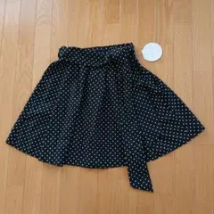 未使用 アースミュージック＆エコロジー スキスカ ミニスカート ドット
