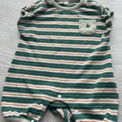 ストライプ柄ロンパース 70サイズ
